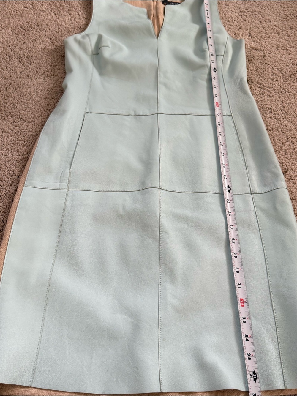 Per Se Leather Sheath Dress 4 - Picture 10 of 11